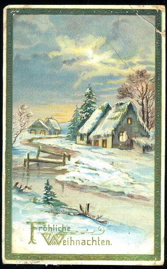Frohliche Weihnachten | antikvariat - detail pohlednice
