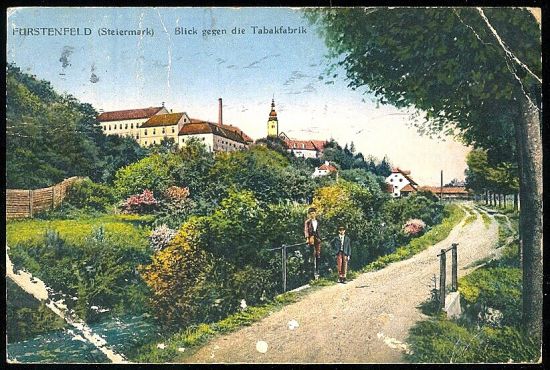 Furstenfeld  Blick gegen die Tabakfabrik | antikvariat - detail pohlednice