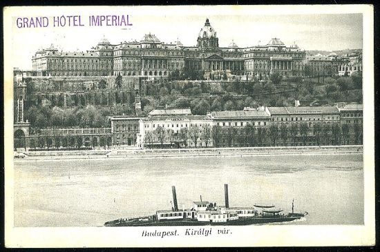 Budapest | antikvariat - detail pohlednice