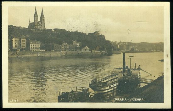 Praha  Vysehrad | antikvariat - detail pohlednice