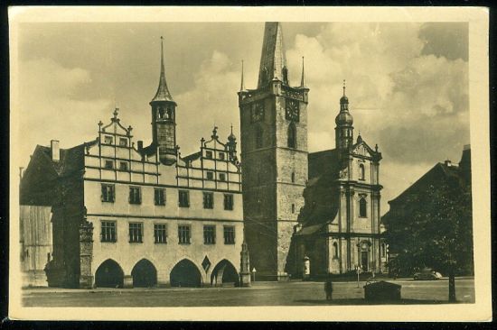 Litomerice  Stara radnice na Masarakove namesti | antikvariat - detail pohlednice
