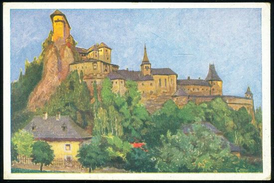 Oravsky zamok | antikvariat - detail pohlednice