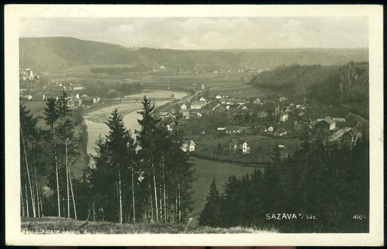 Sazava nad Sazavou | antikvariat - detail pohlednice