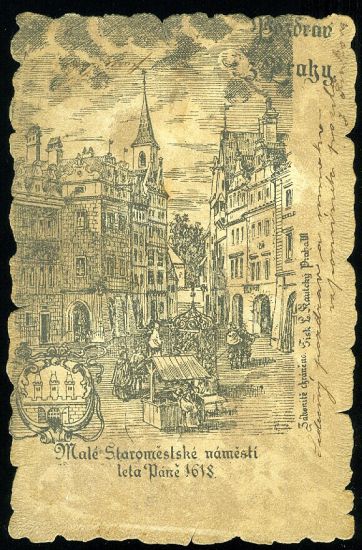 Male Staromestske namesti leta Pane 1618 | antikvariat - detail pohlednice