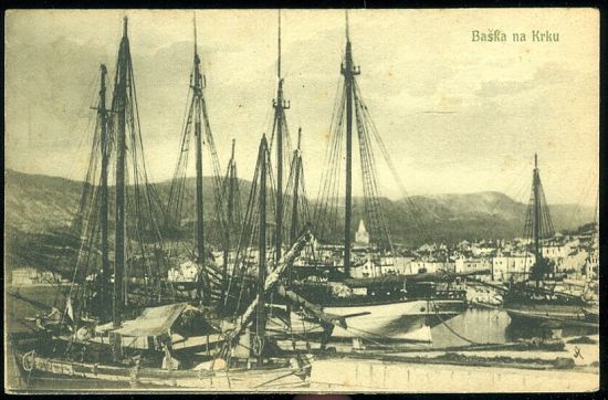 Baska na Krku | antikvariat - detail pohlednice