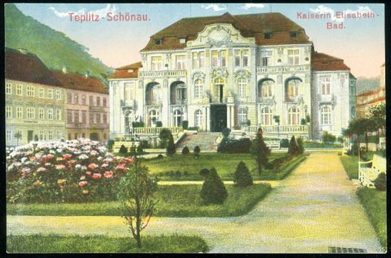Teplitz  Schonau Kaiserin Elisabeth Bad | antikvariat - detail pohlednice