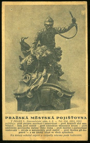 Prazska mestska pojistovna | antikvariat - detail pohlednice