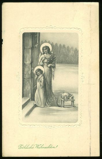 Frohliche Weinhnachten | antikvariat - detail pohlednice