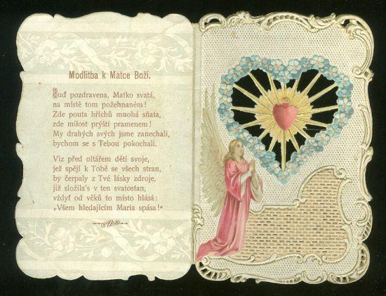 Svaty obrazek  Modliba k Matce Bozi | antikvariat - detail pohlednice