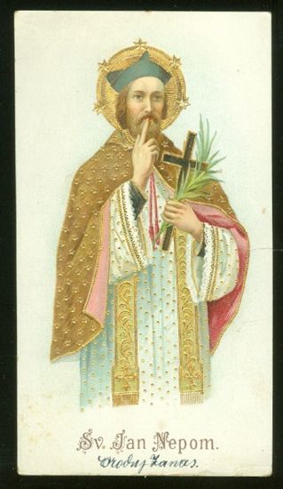 Svaty obrazek  Sv Jan Nepomucky | antikvariat - detail pohlednice