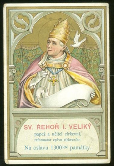Svaty obrazek  Sv Rehor | antikvariat - detail pohlednice