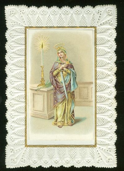 Svaty obrazek  sv Barbora | antikvariat - detail pohlednice