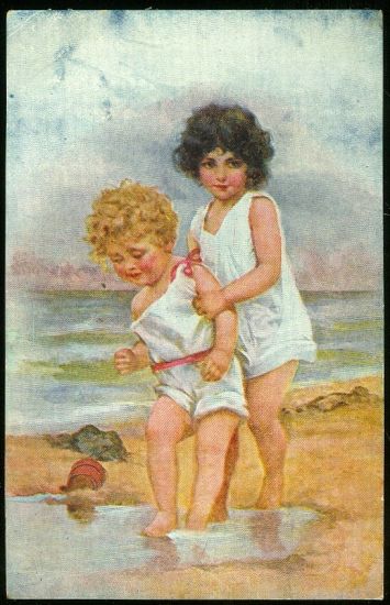 Prvni morska lazen | antikvariat - detail pohlednice
