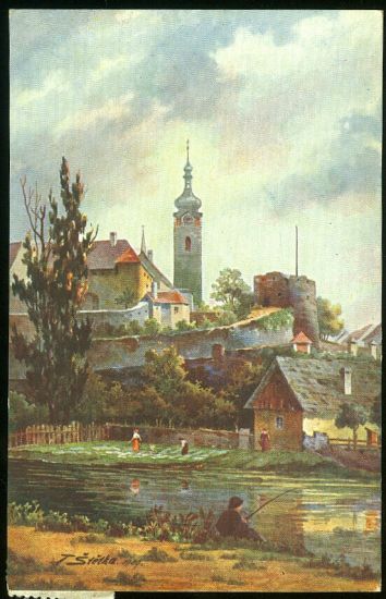 Pisek  Stare hradby | antikvariat - detail pohlednice