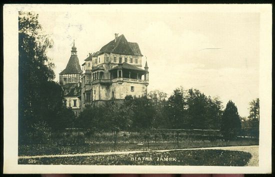 Blatna  zamek | antikvariat - detail pohlednice